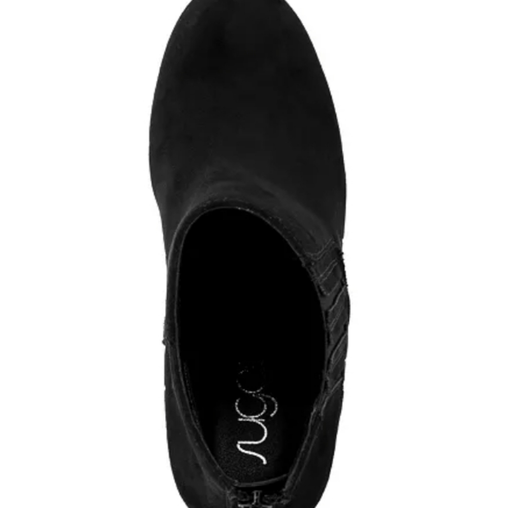 Sugar Jayla Wedge Anklr Booties Black -6.5 - Picture 4 of 9